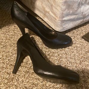 Nine West 4.5 inch pumps black